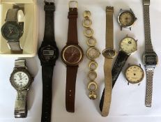 Group of 10 watches - spares or repairs