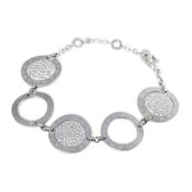 Bulgari 18k White Gold Diamond Circle Bracelet Accompanied