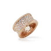 Bulgari 18k Rose Gold Diamond B.Zero 1