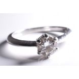 GIA Certified, 1/2 Carat Engagement ring