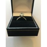 2 carat diamond solitaire ring set in 18carat gold