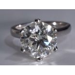 4.33 Carat Diamond Engagement ring