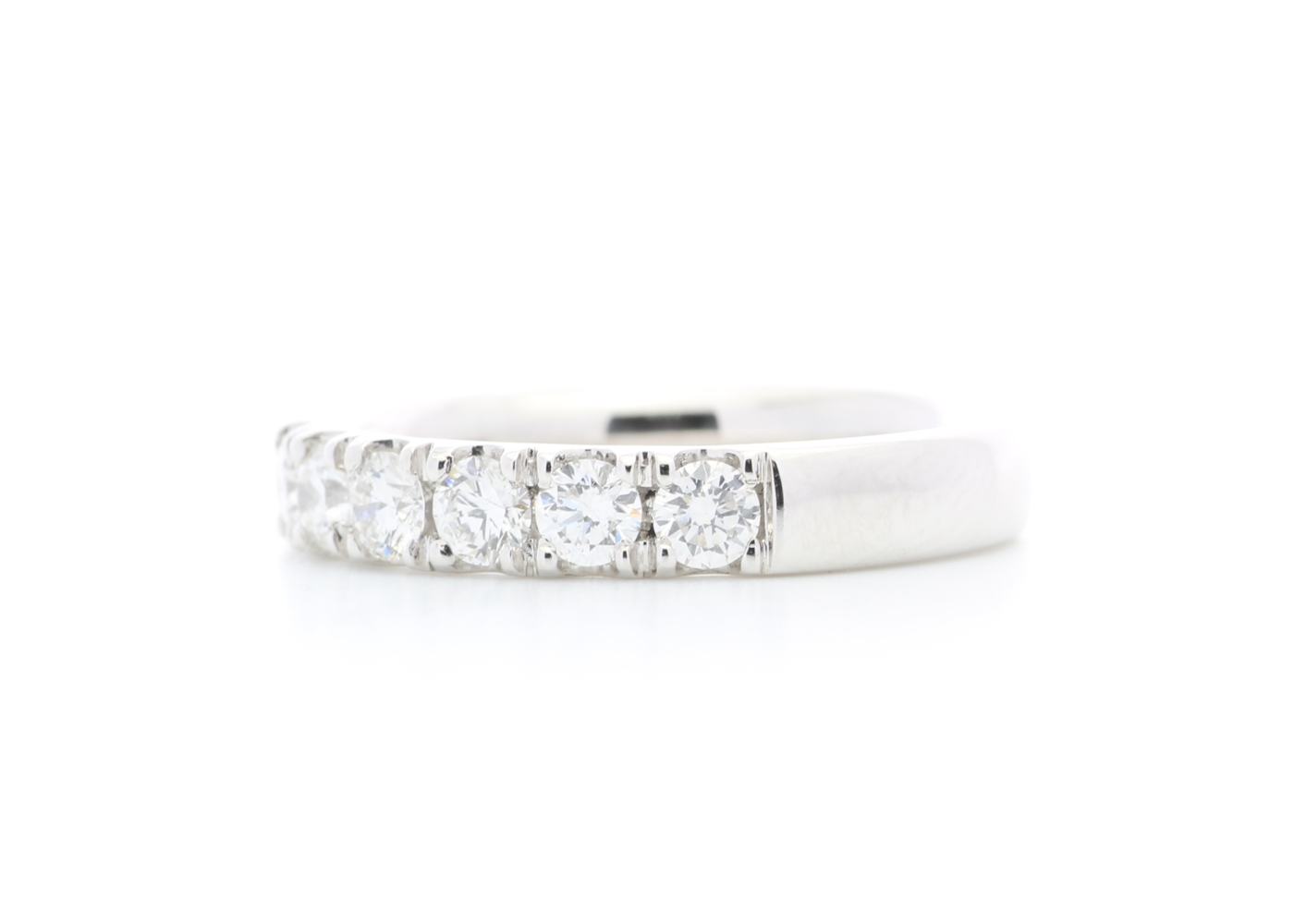 18ct White Gold Semi Eternity Diamond Ring 1.00 - Image 4 of 6