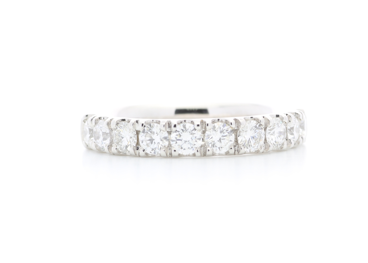 18ct White Gold Semi Eternity Diamond Ring 1.00 - Image 6 of 6