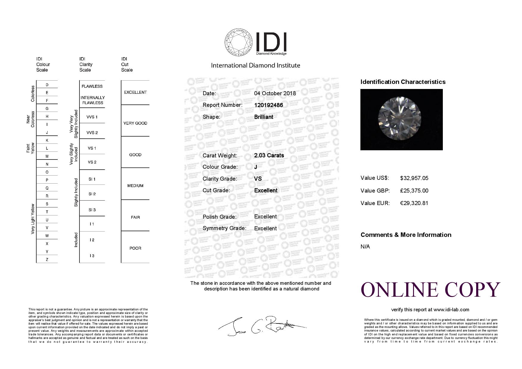 Loose Diamond 2.03 - Image 2 of 2