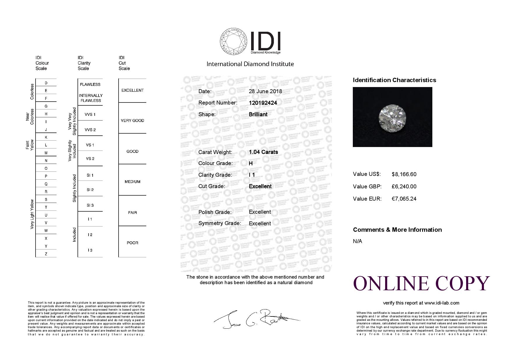 Loose Diamond 1.04 - Image 2 of 2