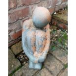 Vintage Terracotta Style Henry Moore Inspired Sculptured Figure