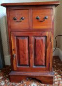 Vintage Ancient Mariner Cabinet 2 drawers over cupboard in Mahogany