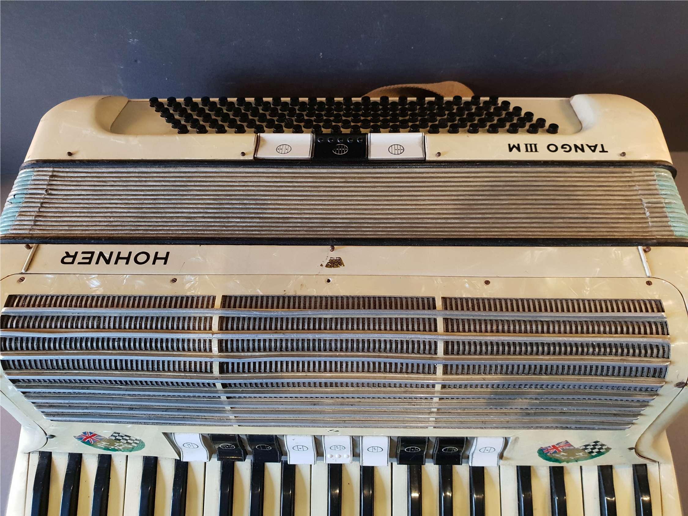 Vintage Musical Instrument Hohner Tango III Piano Accordion - Image 3 of 3