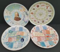 Collectable 6 x Wedgwood Collectors Plates Includes 5 Calendar Plates & Halley's Comet Plate.
