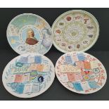 Collectable 6 x Wedgwood Collectors Plates Includes 5 Calendar Plates & Halley's Comet Plate.