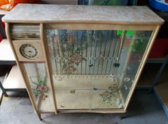 Vintage Retro Glass Fronted Cocktail Cabinet 1950/60's