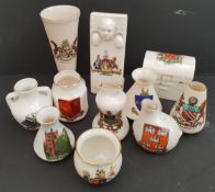Antique Vintage Retro Parcel of Crested China Scotland Manchester Sheffield Themes