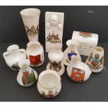 Antique Vintage Retro Parcel of Crested China Scotland Manchester Sheffield Themes