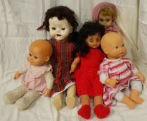 Vintage Retro 5 Assorted Collectable Dolls NO RESERVE