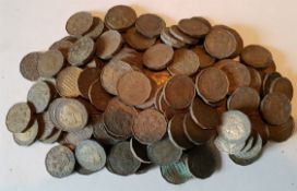 Collectable Coins 1kg Bag of British Three Pence Pieces 3d NO RESERVE