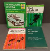 Vintage Parcel of 4 Vehicle Repair Manuals Anglia Corsa Austin & BMC 1960's & 2000