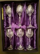 A Box of 6 Royal Scot Lead Crystal Wine Glasses
