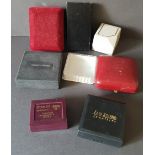 Vintage Retro Parcel of 8 Jewellery Boxes NO RESERVE