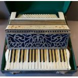 Vintage Musical Instrument Pancotti Macerata Italia Piano Accordion in original carry case