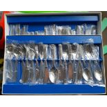 Vintage Retro Stainless Steel Cutlery Set Boxed c1970's Six Settings