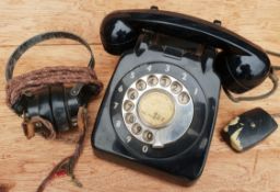 Antique Vintage BT Bakelite Telephone & Head Set