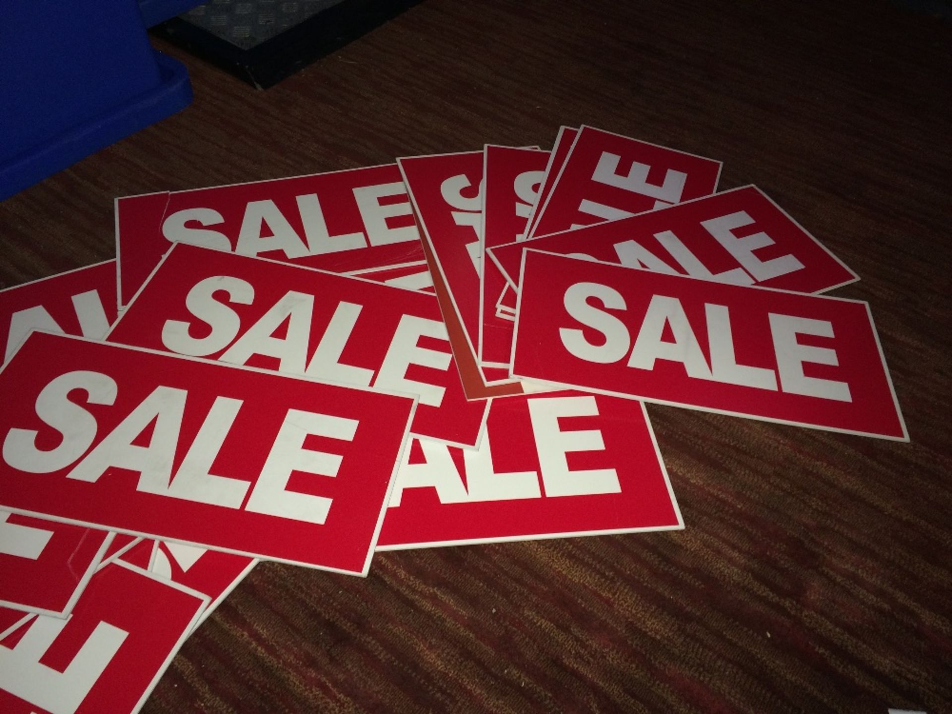 Various Sale Signs .