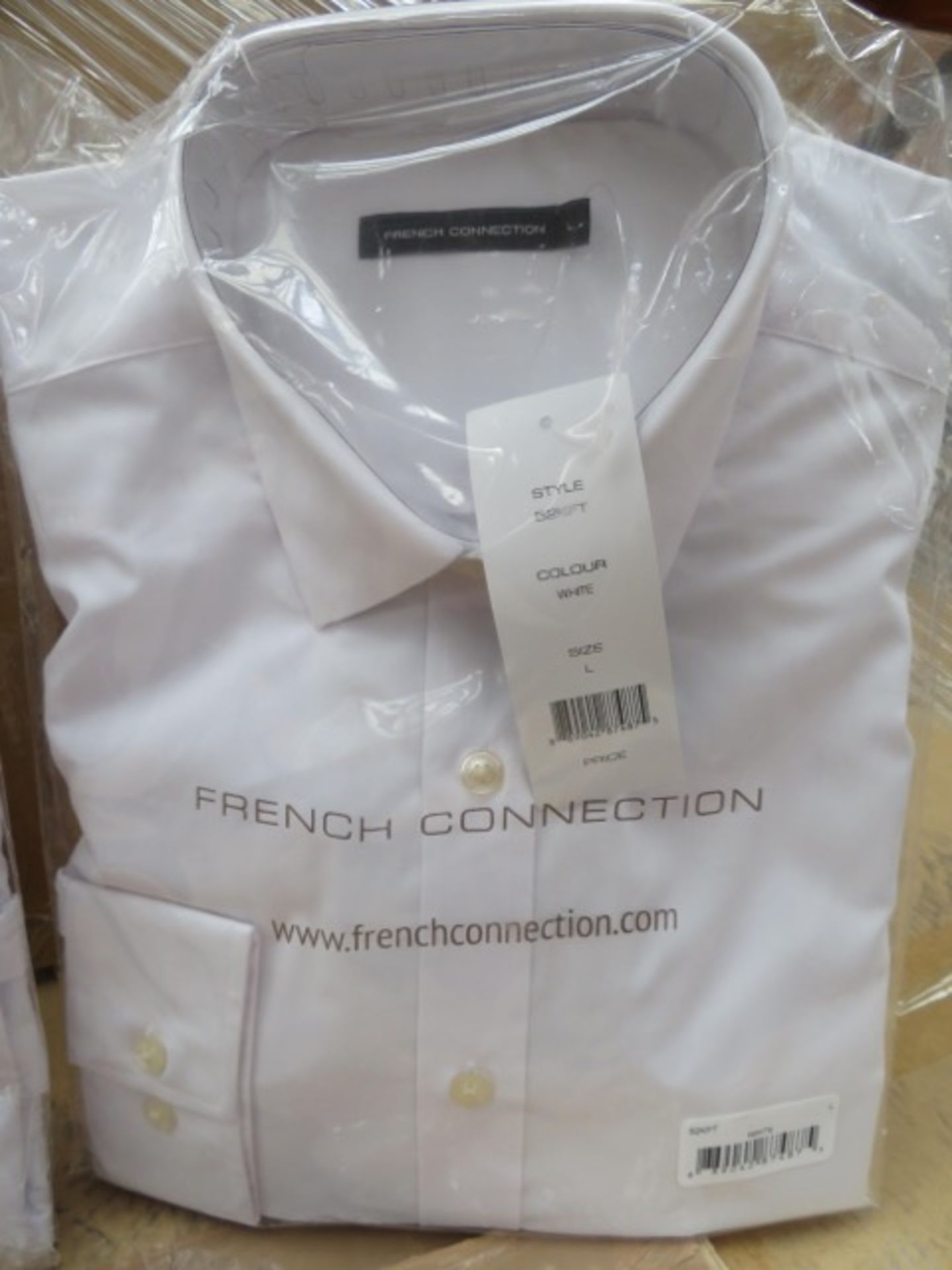 20 x Brand New French Connection Formal White Long Sleeve Shirts in Various Sizes. Huge Re-Sale - Image 2 of 2