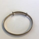 A Vintage Sterling Silver Child Or Baby Expanding Bracelet