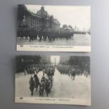 2 WWI Postcards On Active Service Censor Sent. Paris 1916