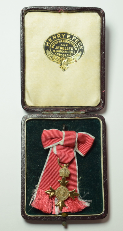 Rare 9ct Gold OBE Medal