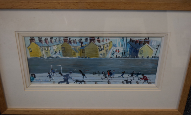 Original Nick Holly Painting Of Railway Line In Hafod Swansea - Image 2 of 3