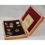 Collection Of WW2 Medals & United Nations Album of photos from Dachau POW Camp