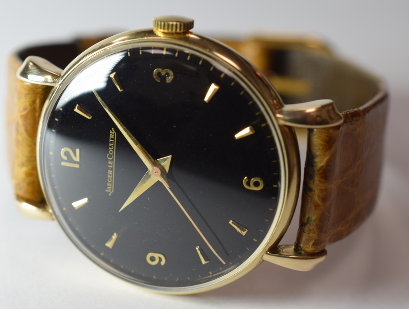 Beautiful Black Dial Jaeger LeCoultre Wristwatch