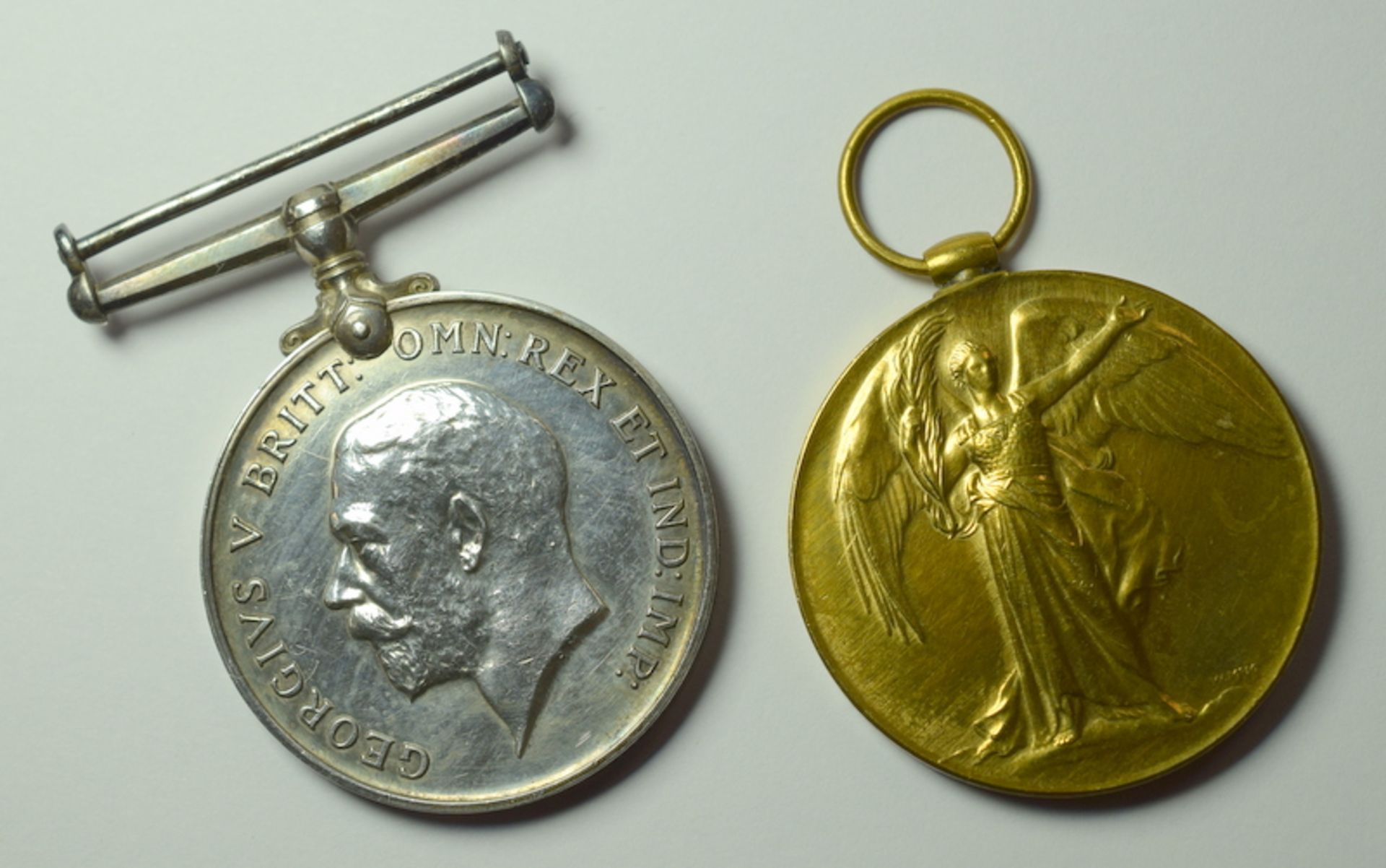 WW1 Pair Victory Medal & British War Medal