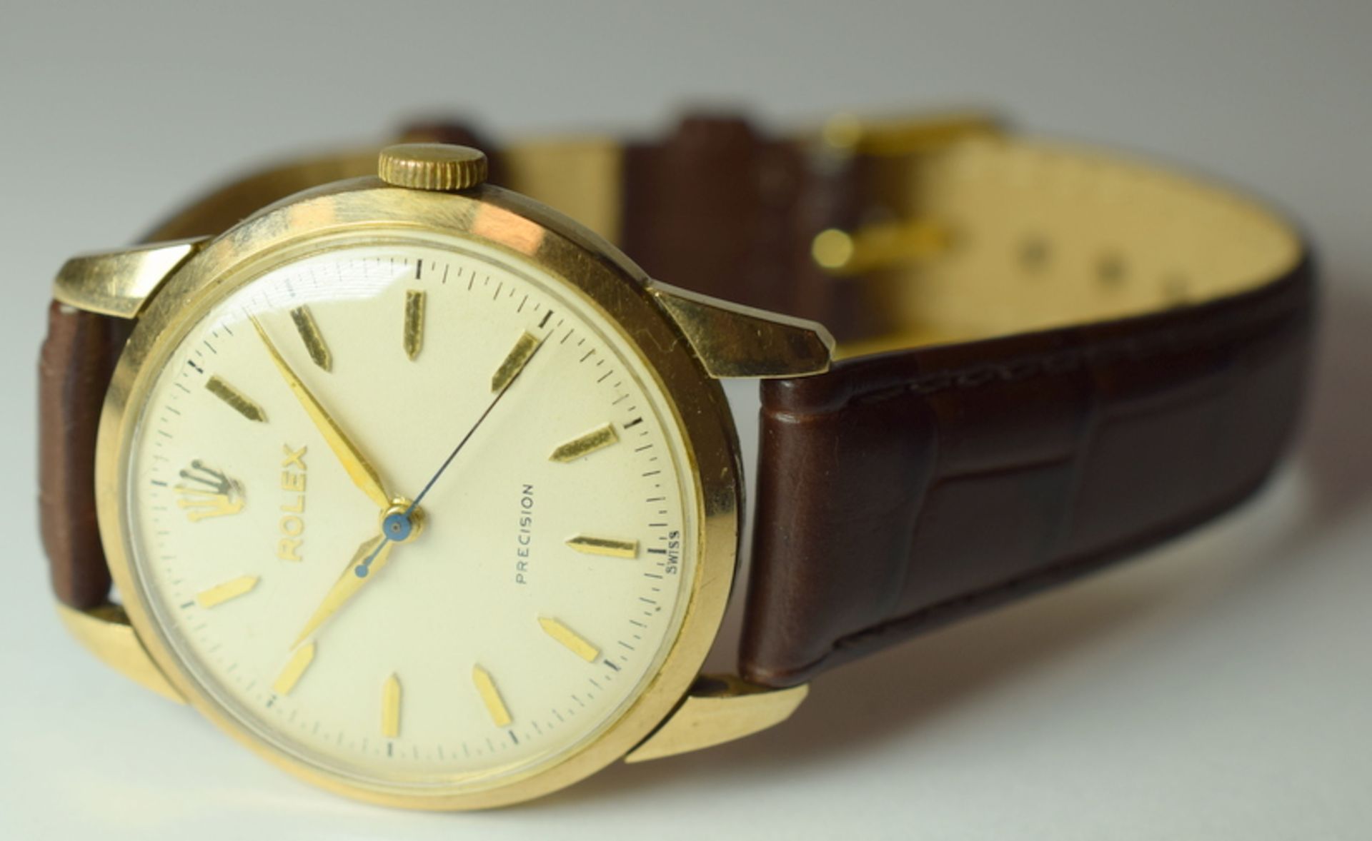 Rolex Precision 9ct Gold Gentleman's Wristwatch