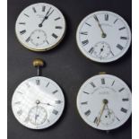 Four Pocket Watch Movements