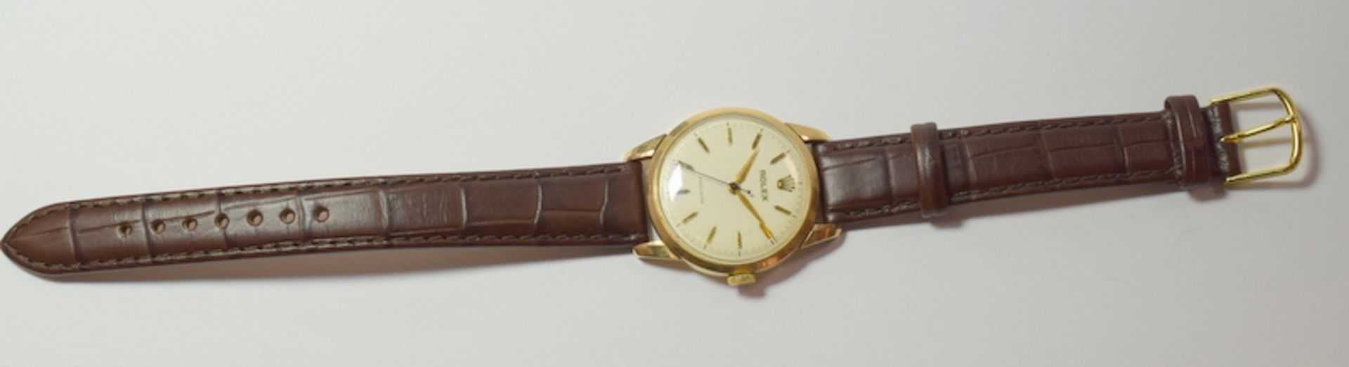 Rolex Precision 9ct Gold Gentleman's Wristwatch - Image 4 of 5