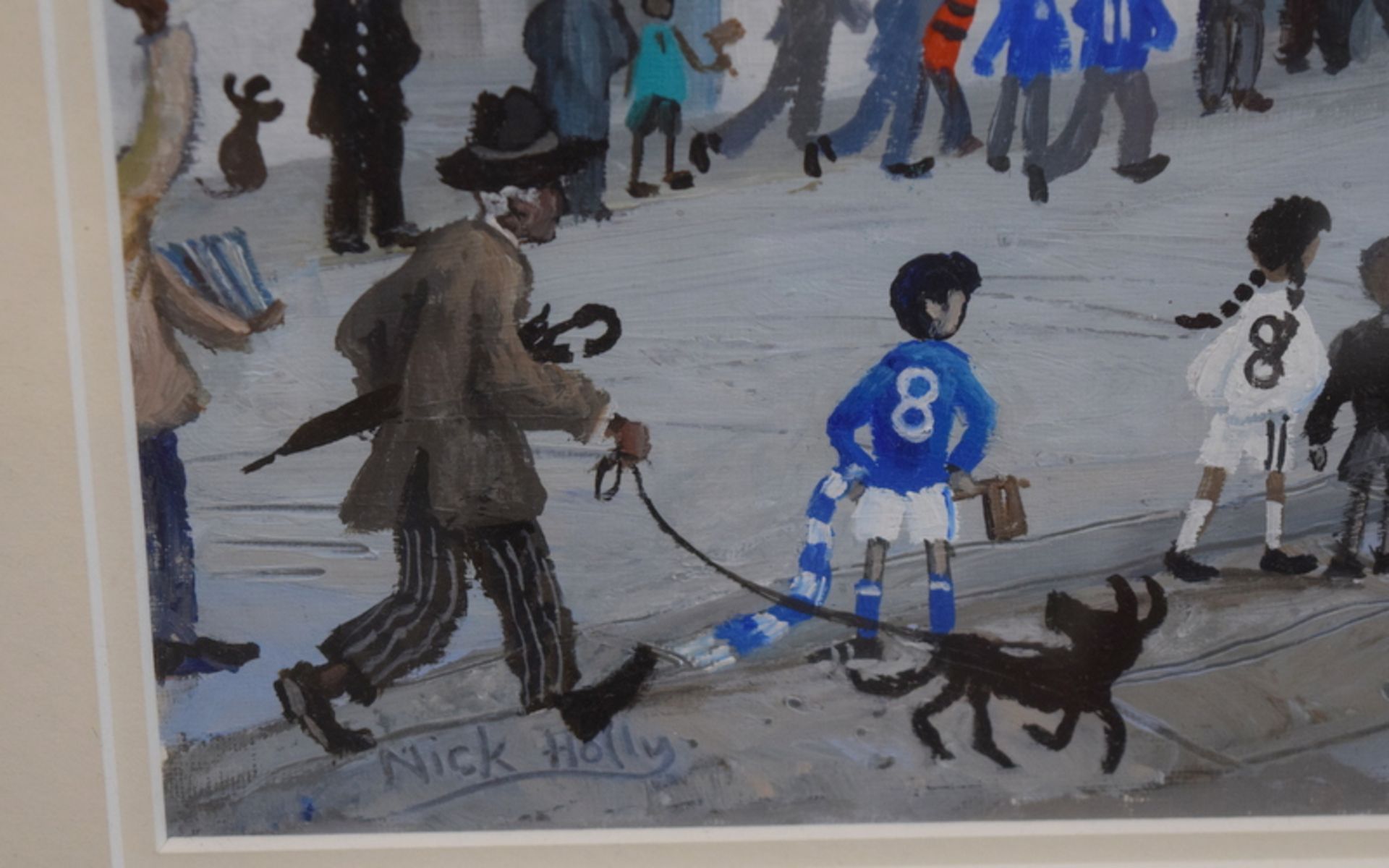 Original Nick Holly Painting Of Cardiff City vs Real Madrid - Image 2 of 2