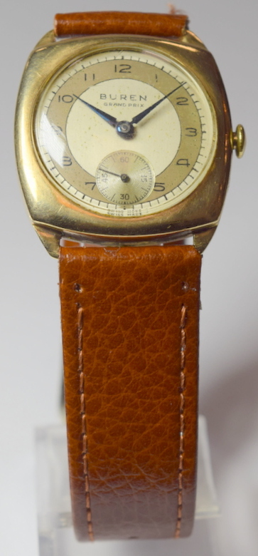 9ct Buren Grand Prix Wristwatch - Image 2 of 4