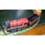 Vintage Tinplate Clockwork Chad Valley Train