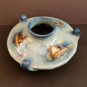 Antique Art Nouveau George Jones Pottery Vase 'Cyprus Ware' Hand Painted