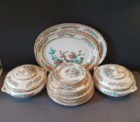 Vintage Parcel of Keeling & Co. Losol Ware Indian Tree Pattern Plates Meat Dishes & Tureens
