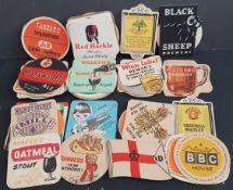 Vintage Retro Parcel of Collectable Beer Mats 65 in Total Includes Shipping Examples
