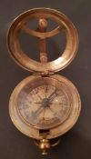 Vintage Stanley London Brass Pocket Compass