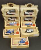 Vintage Collectable 9 x Die Cast Model Toy Cars Lledo in Original Boxes