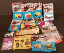 Vintage Collectable Parcel of Toy Model Parts In Original Packaging Plus Box of Loose Items Hornby