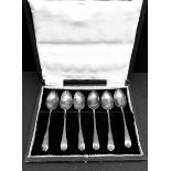 Cased Set Six Silver Spoons H Fisher & Co. c1911 Sheffield Weight 67.7g