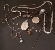 Vintage Retro Parcel of Sterling Silver & Costume Jewellery Includes