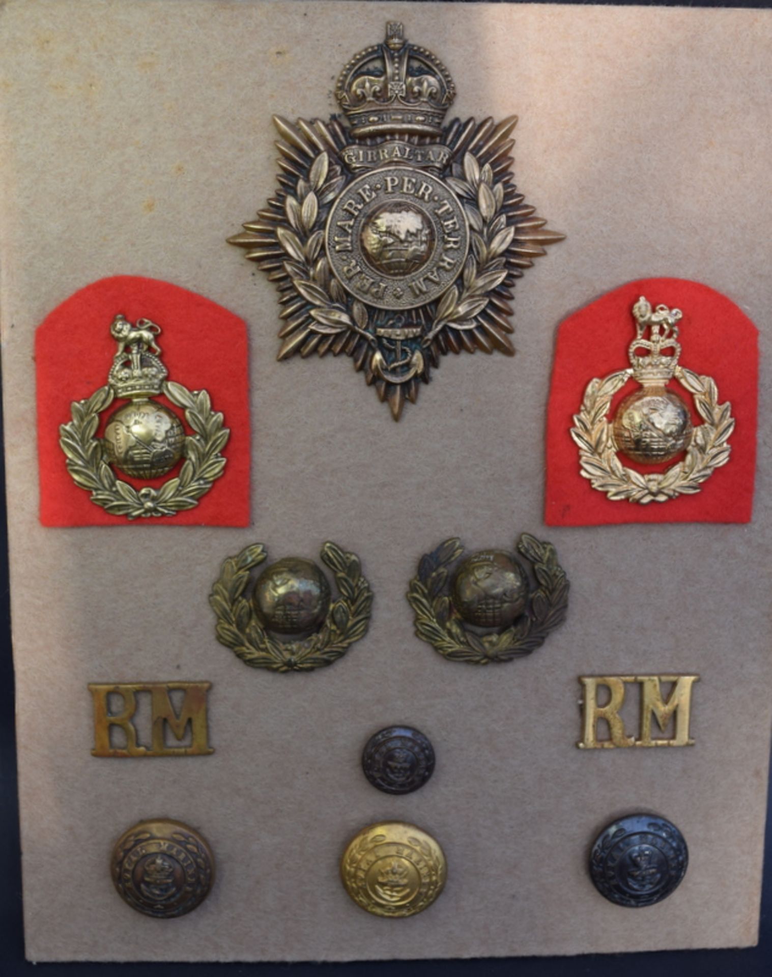 Set Of Eleven Royal Marine Badges